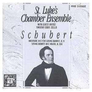 Timothy Eddy St. Luke's Chamber Ensemble/St. Luke's Chamber Ensemble; Schubert: Overture In